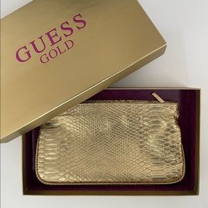 Gold Guess Clutch